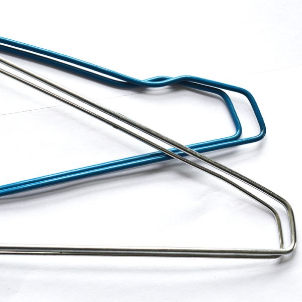 Galvanized Wire Hangers 20.5cm Height Space Saving Durable Heavy Duty Metal Clothes Hangers Suitable for Industrial