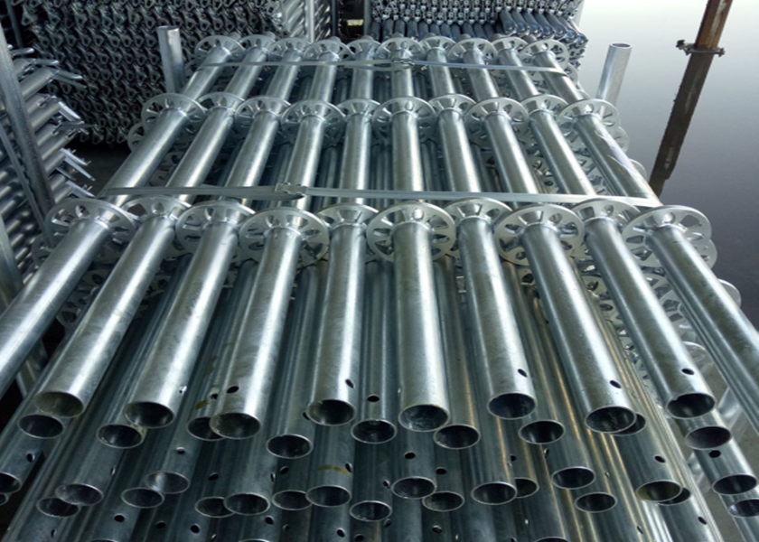 Hot Dipped Galvanized Ringlock Scaffolding System 1.8mm-4.0mm Thickness