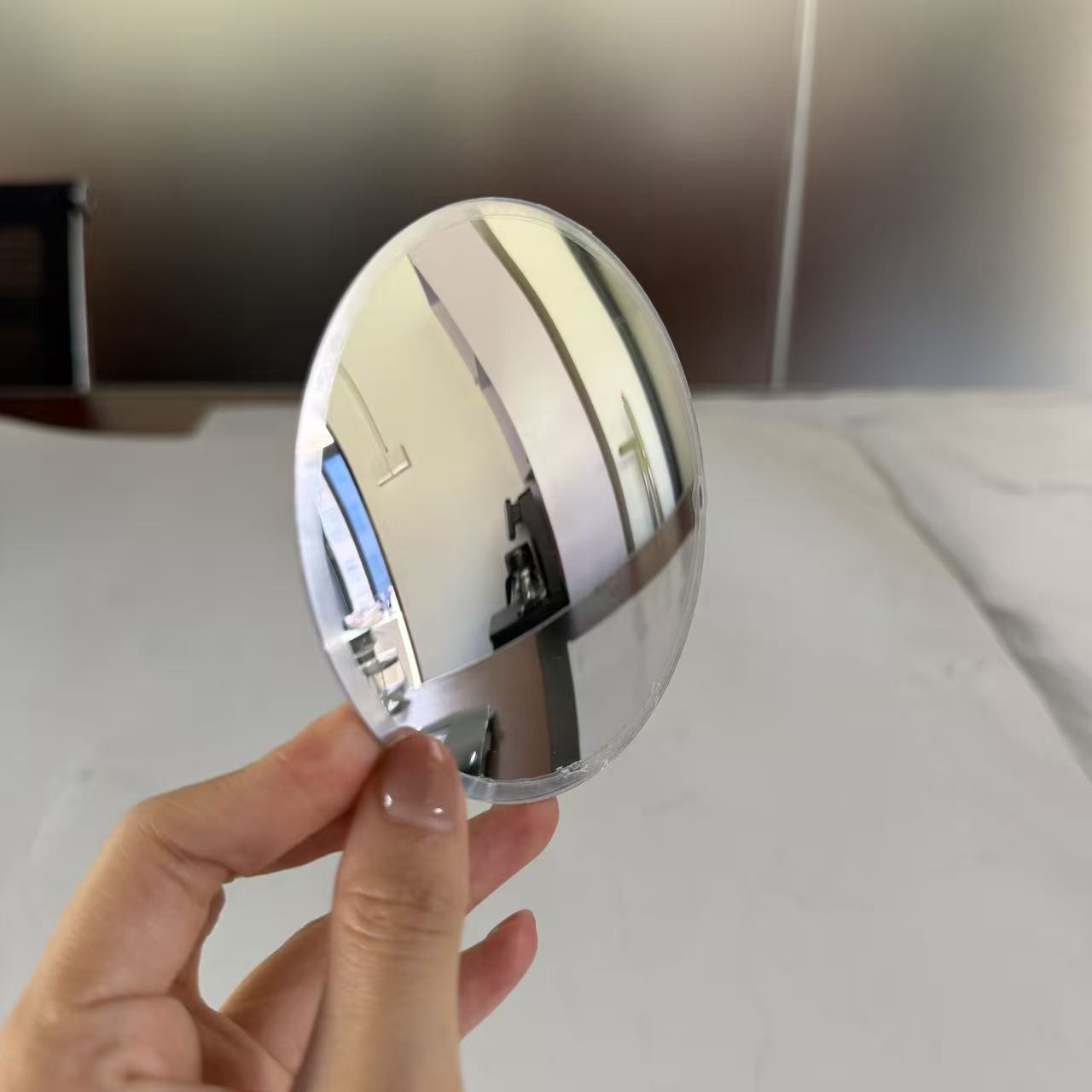 7.5cm Acrylic Convex Mirror PMMA Convex Mirror Lens Wide Angle Portable Travel Custom