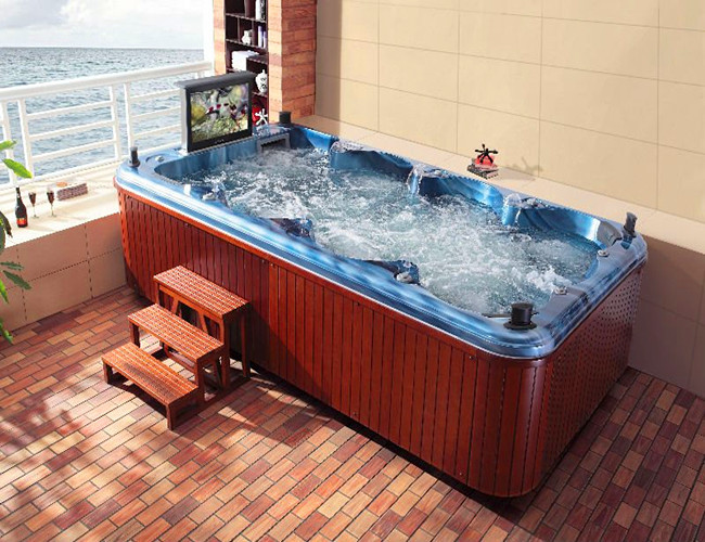 1-speed, 3HP, whirlpool outdoor swim luxury bath tubs, balboa GL8000 with 3KW heater