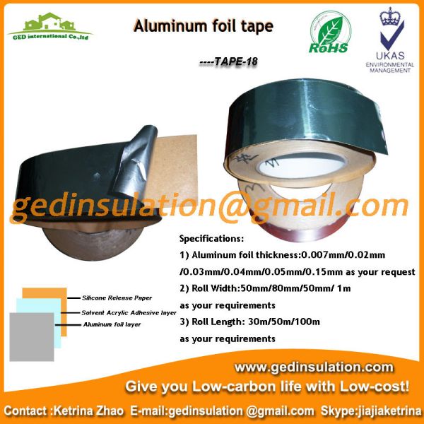 Aluminum foil adhesive tape for heat pipe