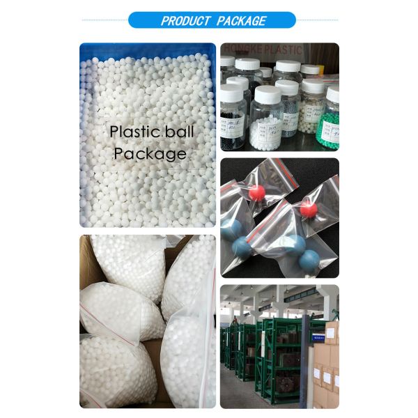 Покрашенные шарики полости ПОМ ПП пластиковые для коррозионной устойчивости шарика сферы бутылки пластиковой