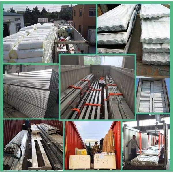 Steel Frame Prefabricated Goat Shed Q235B Q355B Steel Factory Shed