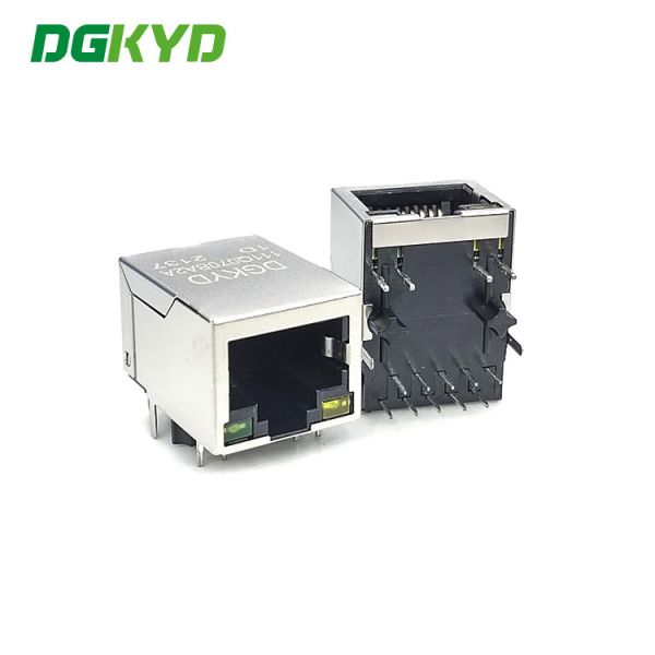 DGKYD111Q070BA2A1D Gigabit Ethernet Rj45 Transformer 10PIN With Light And Shielding DIP