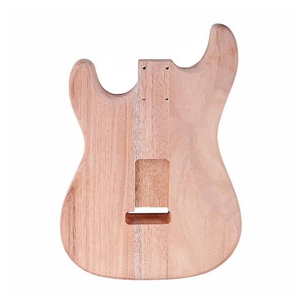 Solid Maple Wood Unfinished Bass Body For Strat ST Guitar DIY Parts Polished