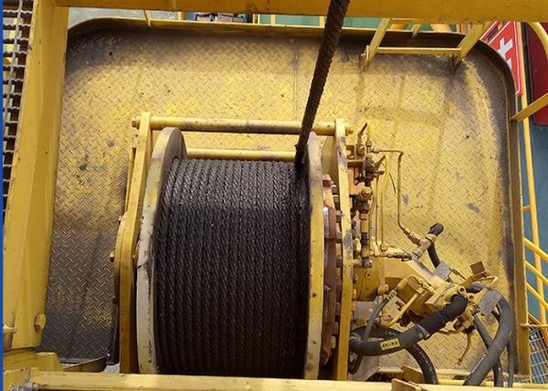500KN único cilindro Marine Winch elétrica, mineração de 50 Ton Winch For Shipyard Oil