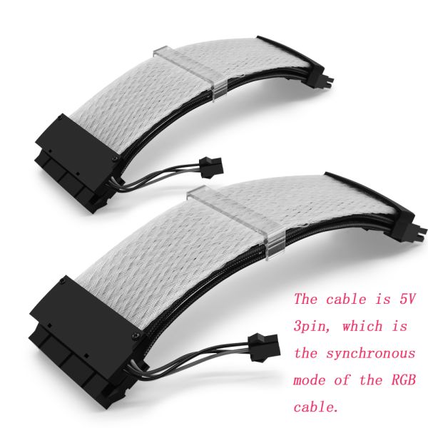 24Pin RGB Extension Cable  Neon Light cable for Gaming PC Single headlight