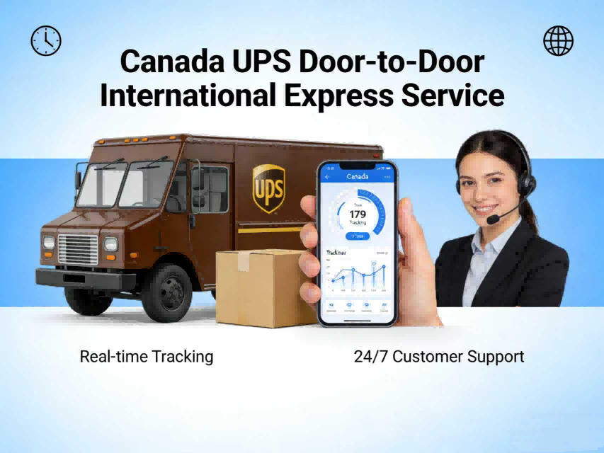 Canada UPS Door To Door Express Service Real Time Tracking 24/7 Customer Support