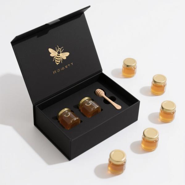 Custom Kraft Paper Honey Packaging Box with Recycled Materials
