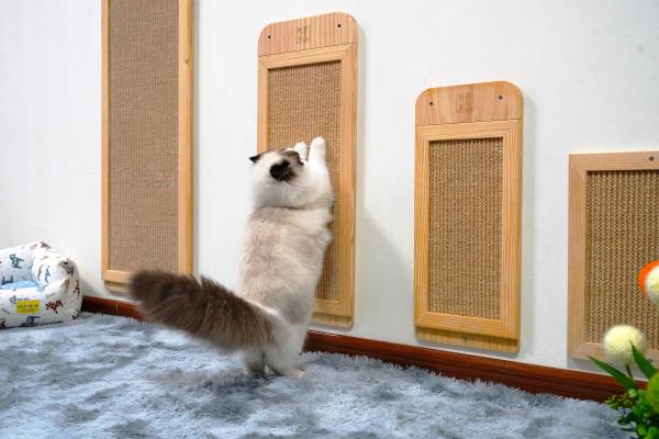 Durable Sisal Wall Mounted Cat Scratcher Post Place Floor  40*30cm 30*76cm  40*120cm