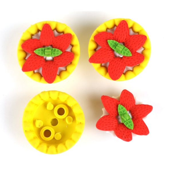 OEM ODM TPR PVC Erasers Kids Stationery supplies 3D Animal, Food, Plant, Vegetables, Fruits  disassembled and assembl