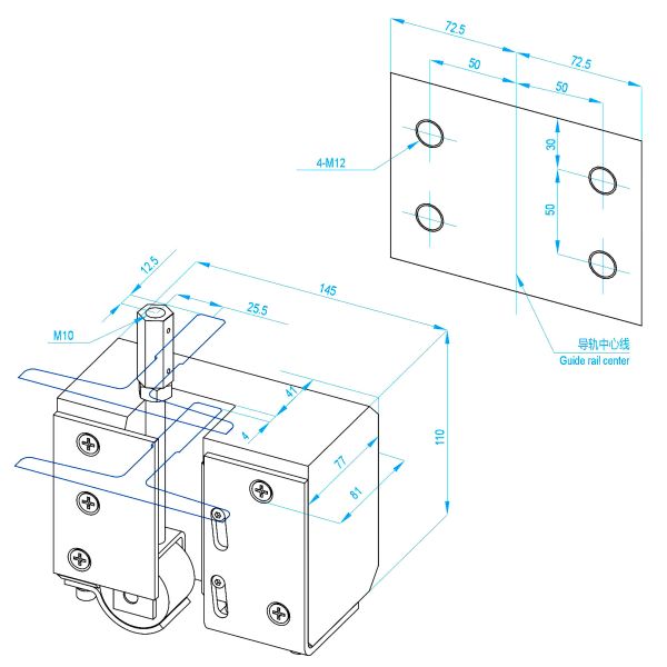 Компоненты безопасности лифта СН-СГ-Л07 поднимают скорость ≤0.63м/С шестерни безопасности