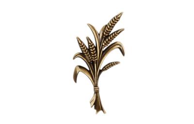 Flower Pattern Shape Grave Decorations High Strength Brass Materials