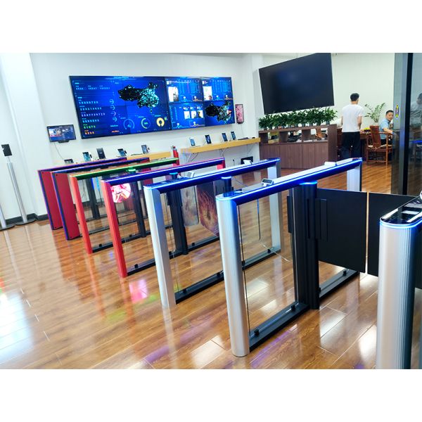 Aluminum Alloy Pedestrian Speed Gate Turnstile For Office Fast Access Control