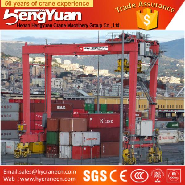 portal crane for yard, Rubber Tyre Container Gantry Crane for outside warehouse
