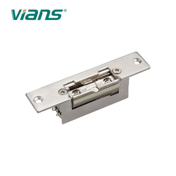 Lock when power off adjustable electric door strike with narrow frame