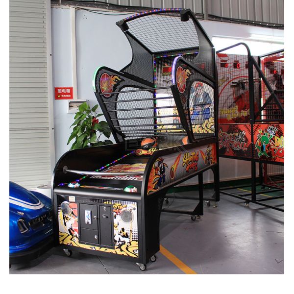 Folding Street Basketball Shooting Arcade Machine Indoor Sports Coin Operated