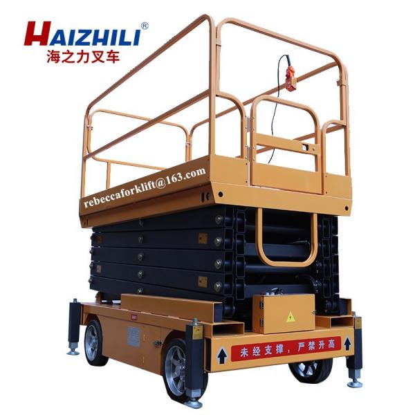 Mobile scissor tables hydraulic electric 500kg 9m indoor scissor lift platform