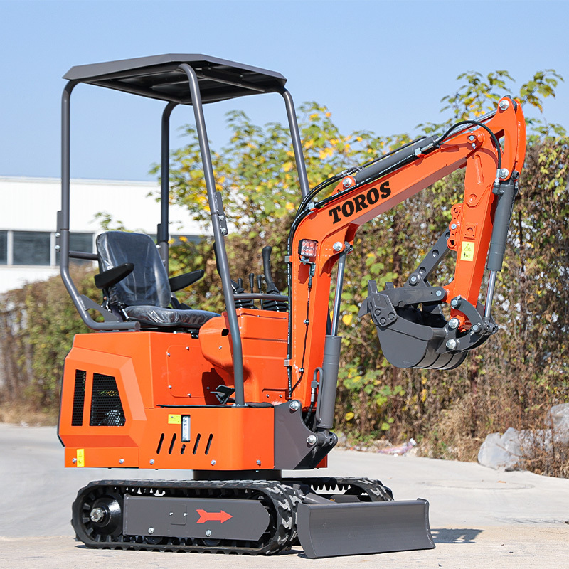 Multifunctional Toros Mini Excavator 1 Ton Micro Digger With Koop  Engine