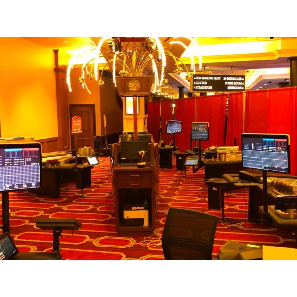 La exhibición montada en la pared de la publicidad de Digitaces de la ruleta del casino 24 dobles de la pulgada echó a un lado supervisión