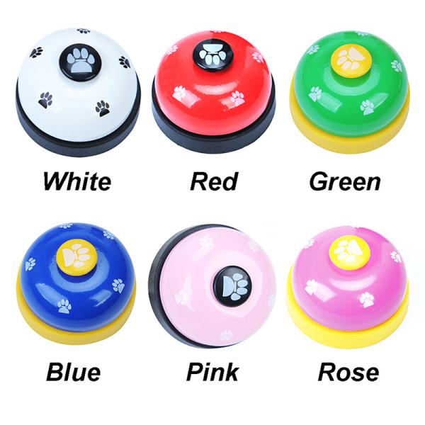 Pink Rose Ring Bell Dog Potty Training Intelligent Interactive Pet Toys