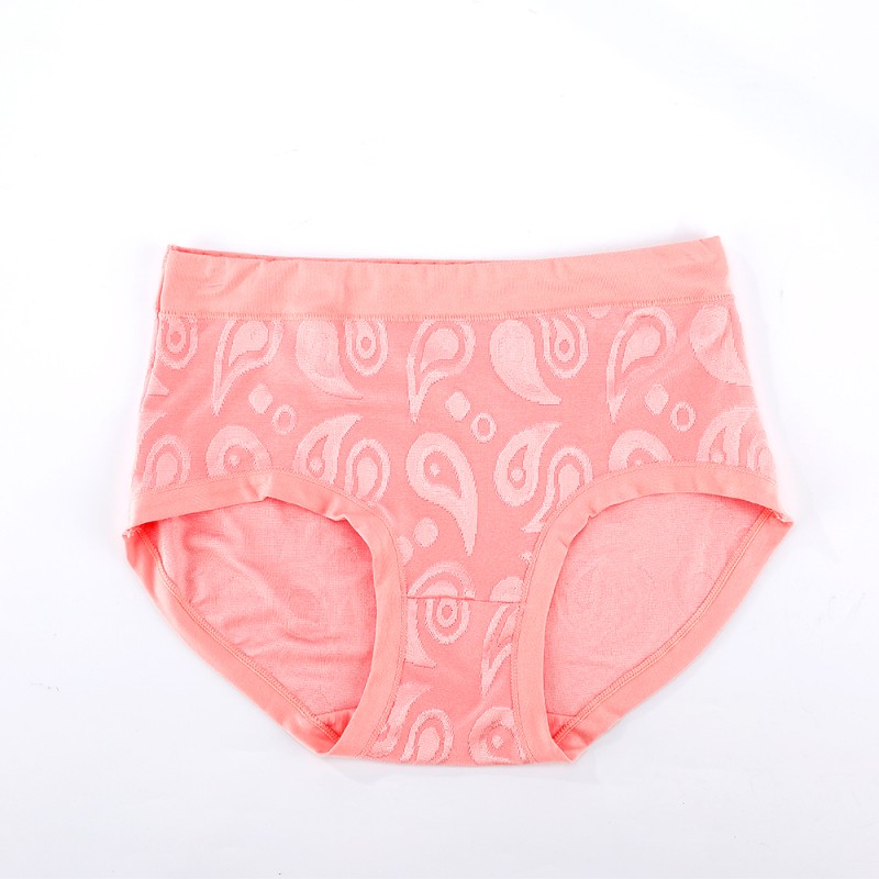 Direct Sale Soft Breathable Panties Everyday Wear Stretchy Elastic Underwear Jacquard Design Women Girls Comfortable