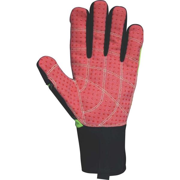 Impacto ergonômico do dedo completo de pouco peso - luvas resistentes em preto/cinza/branco
