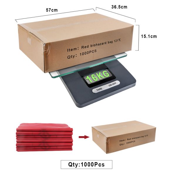 Устранимые полиэтиленовые пакеты 121 градуса Autoclavable для медицинского отхода
