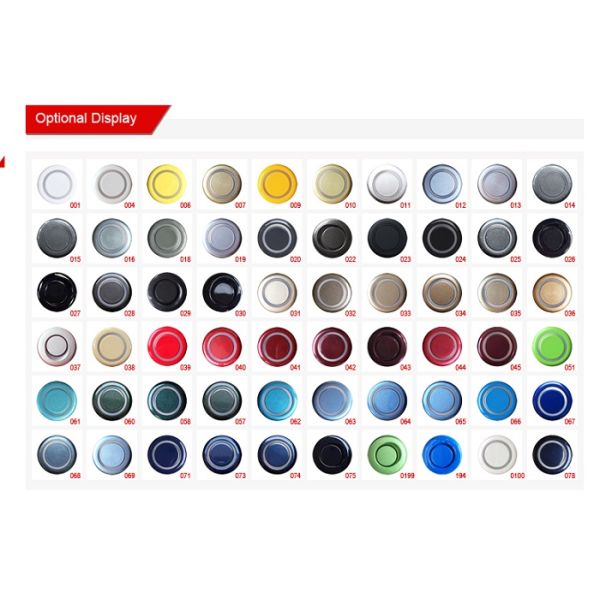 Car Reverse Parking Sensor Rainproof And Crescent LED 3 Colors 7 Bands