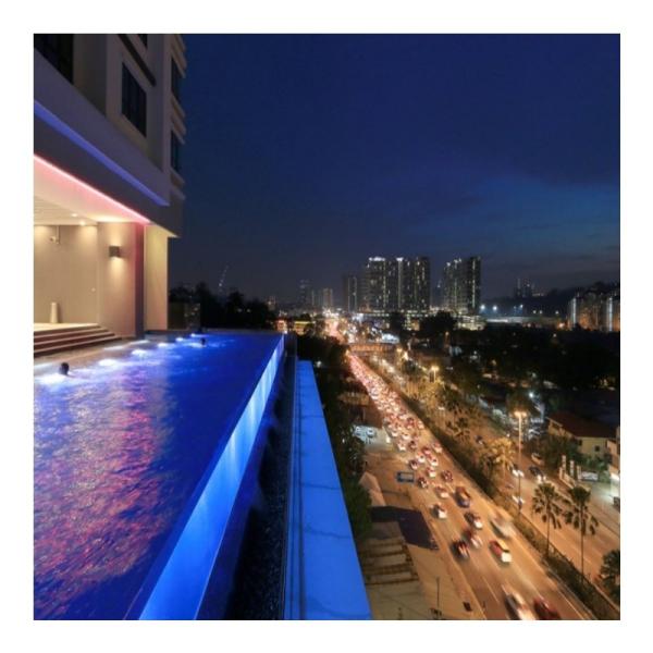 Piscinas Piscinas e spas Transparente Fibra de vidro Mosaico painéis acrílicos com iluminação LED