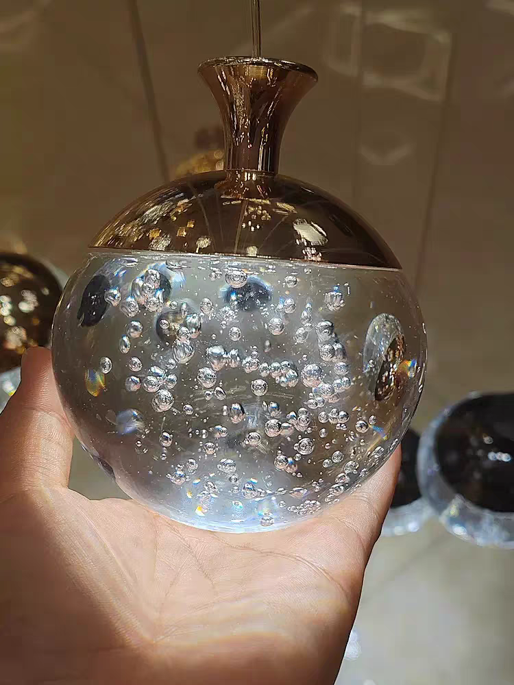 Apple Hanging Pendant Light Staircase Crystal Chandelier New Villa Hollow High Living Room Chandelier Rotating Staircase Long Chandelier