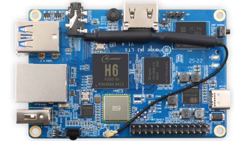 Оранжевый Pi 3 СВОЯ корка A53 Мали T720 AXP805 DDR3 доск развития коркы M4 руки