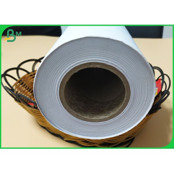 Inkjet Printing 60gsm Bond Plotter Paper Roll For Drafting Printer