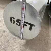 65FT 20M ASTM GR65 Polvo de acero de transmisión de energía galvanizado por sumersión en caliente eléctrica
