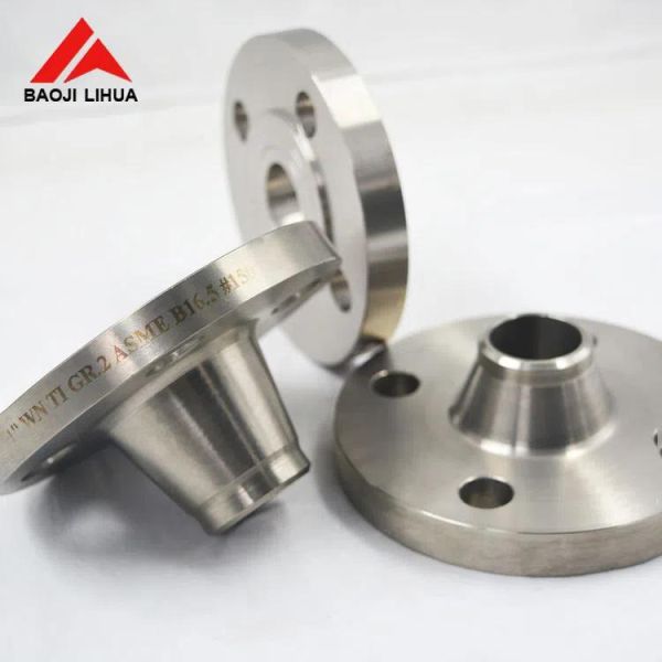 CNC Machined Titanium Weld Neck Flange Class 300 Gr2 Gr5 Gr7 Gr12