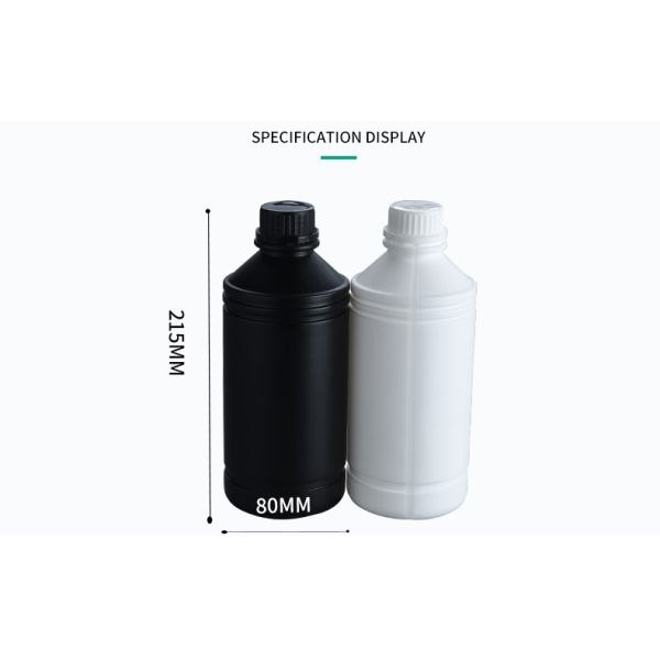 1L Round Bottles Used Chemical Food Health And Black Light