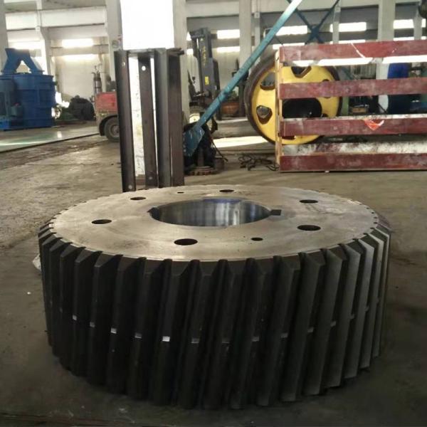 6300mm 40 Steel Spur Gear Shaft Large Steel Gears Forging Steel Gear