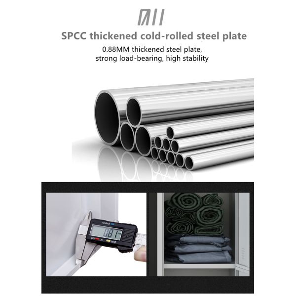 Two Tier Steel Medicine Display Cabinet Office Furniture For Employee