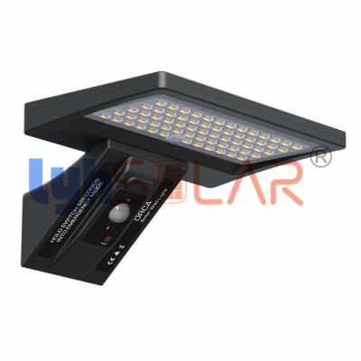 Water Resistant Solar Sensor Lights Outdoor 5W Motion Sensor With 64pcs High Bright Leds
