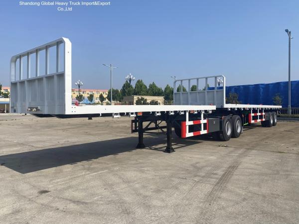 3 Axle Lowbed Semi Trailer 40FT 60T Heavy Duty for Construction