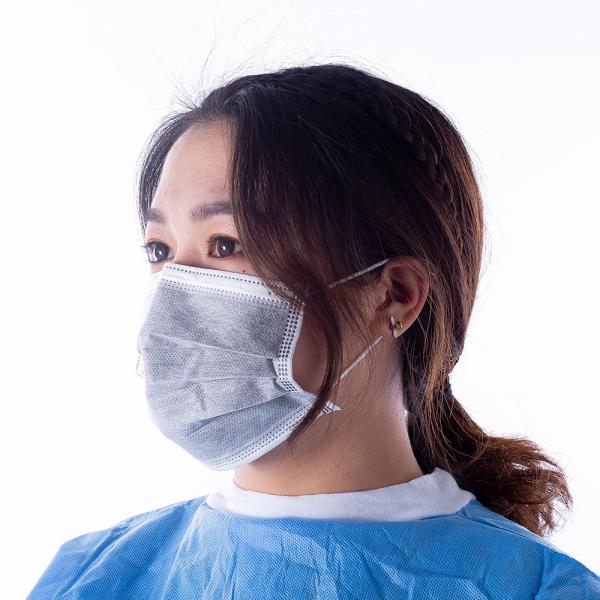 Breathable Activated Carbon Dust Mask Liquid Proof For Yard Work / House Cleaning
