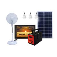 Sistema de iluminação da casa do sistema das energias solares da aplicação da casa multi com a tevê de 19 polegadas para a família que olha sistemas de energia solar
