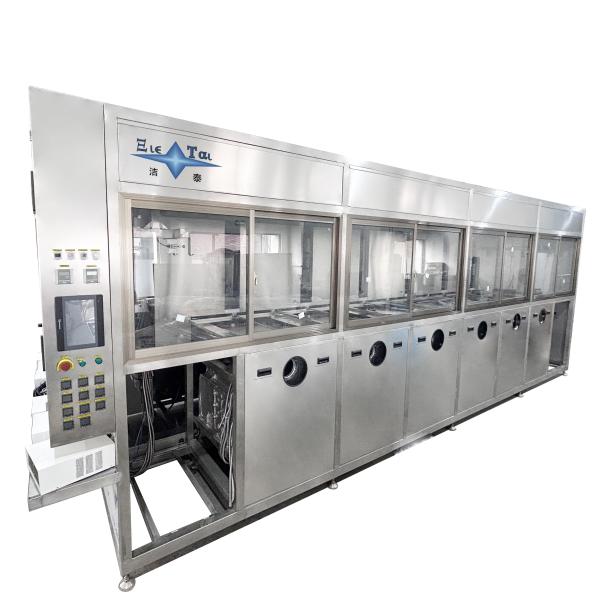 Six Tank Hydrocarbon Cleaning Machine Automatic Ultrasonic Cleaning Unit Vacuum