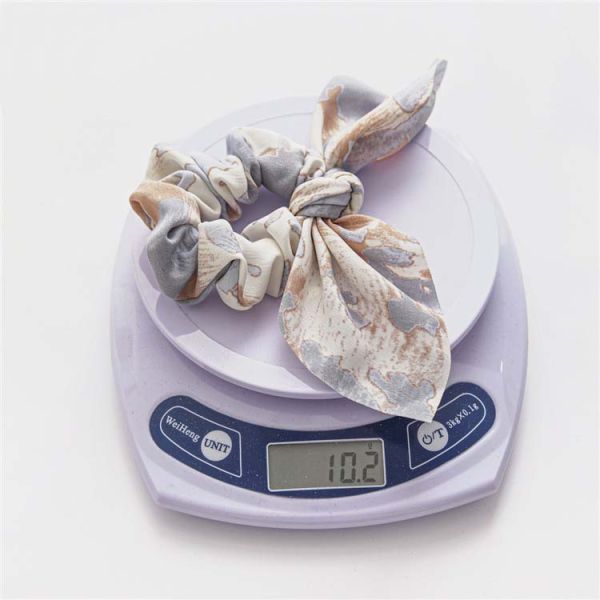 Vintage tie dye Rabbit ears scrunchie hair accessories hair band Headpiece, Women's updo with knotty fabric headpiece