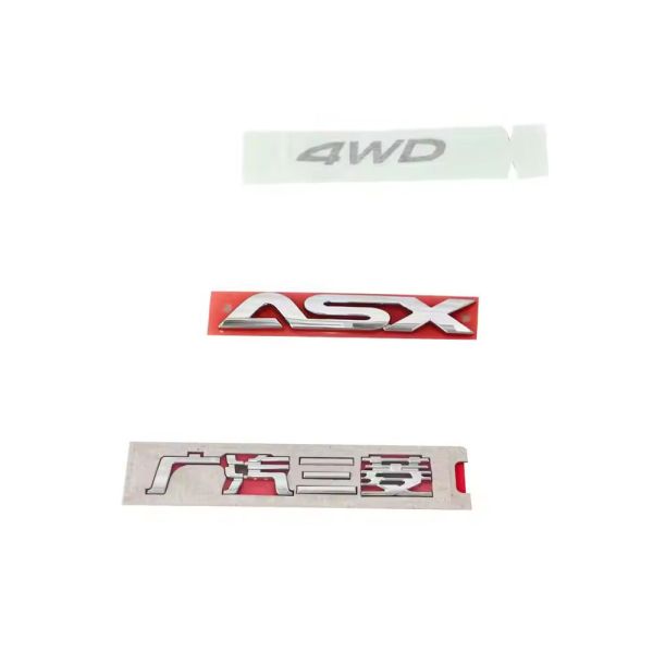 Hot Offer Auto Parts for Mitsubishi ASX 4WD Rear Tailgate Body Sticker Decal Kit New Auto Spare Parts with ASX Letter Logo Mark