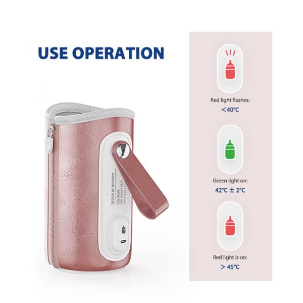Multifunction food grade 240ml 3 in 1 quick brew instant  Glass baby feeding milk bottle with Thermostat bottle warmer