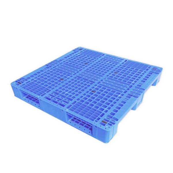 1100x1100 HDPE Stackable Plastic Pallet Dynamic 2.5T Blue 13.8Kg
