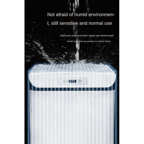 Intelligent Inductive Household Bedroom Living Room Toilet Toilet with Cover Creative Automatic Electric Induction Garbage Can