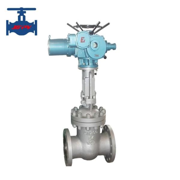 Válvula de atuador elétrico de aço fundido de aço inoxidável Válvula de porta de flange WCB CF8 CF8M