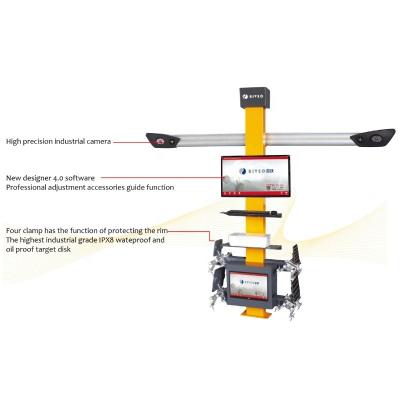 Metal 110v Tire Alignment Machine High Accuracy And Free Alldata Update